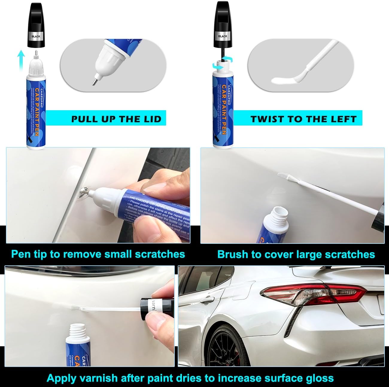 Gloss Blue Scratch Pen