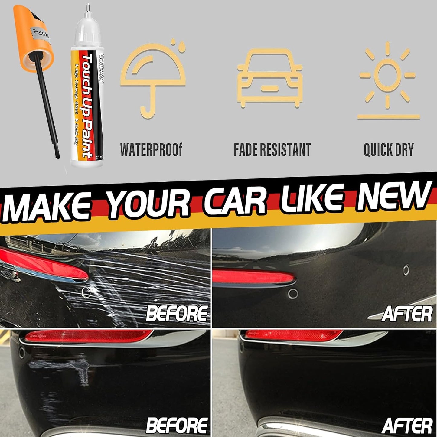 Black Touch Up Pen – Fix Scratches on Cars!